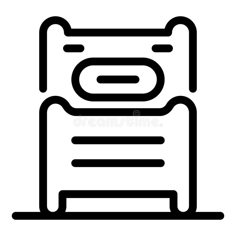 Laundry service icon, outline style vector illustration