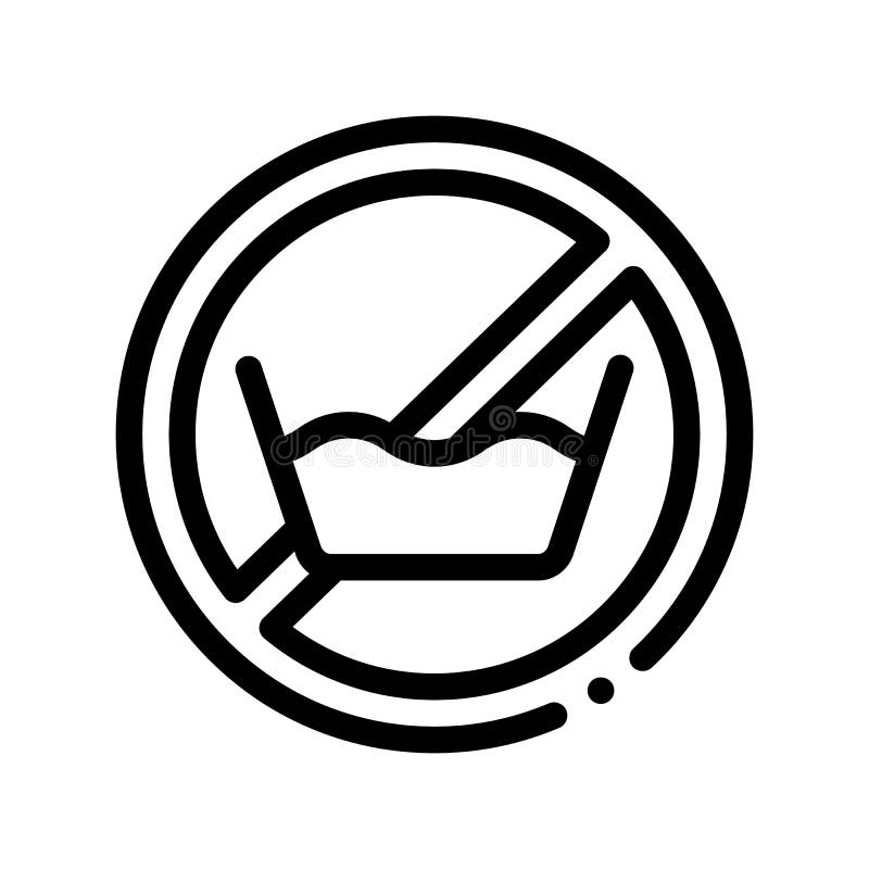 Laundry Service No-presoak Vector Thin Line Icon royalty free illustration Laundry Service No-presoak Vector Thin Line Icon royalty free illustration