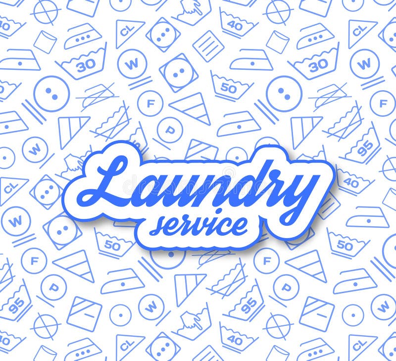 Laundry service vector illustration on white background