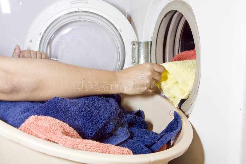 Laundry wash stock photo. Image of laundry, hands, washing 19684538