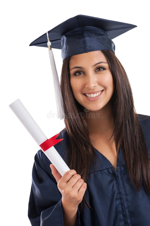 Laureato con il diploma immagini stock libere da diritti Laureato con il diploma immagini stock libere da diritti