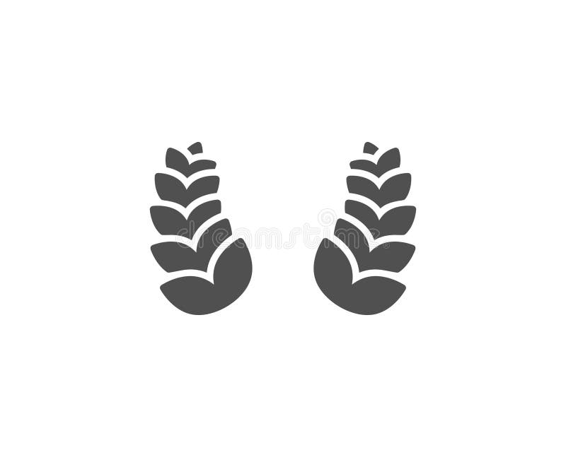 Laurel Wreath Simple Icon. Reward Sign. Stock Vector - Illustration of ...