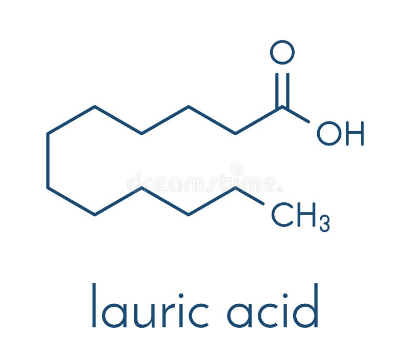 Stearic Acid Saturated Fatty Acid Molecule Stock Illustration -  Illustration of molecule, vegetable: 188425352