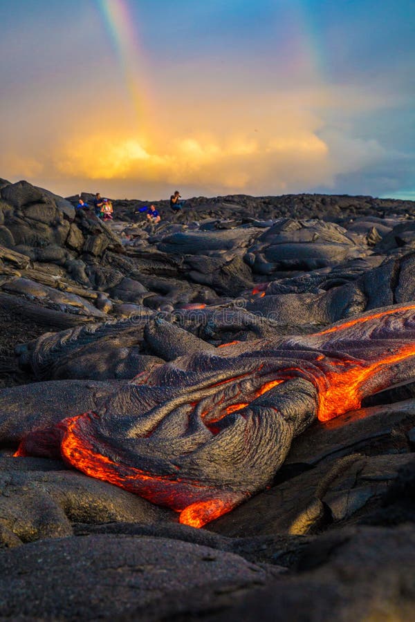 Lava on Hawaii`s Big Island