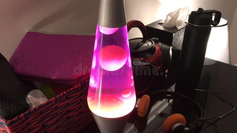 Lava-lamp in de slaapkamer