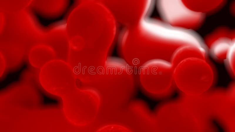 Lavalampe rot glatte bland meta Objekte im Hintergrund abstraktes 3D Rendering vektor abbildung
