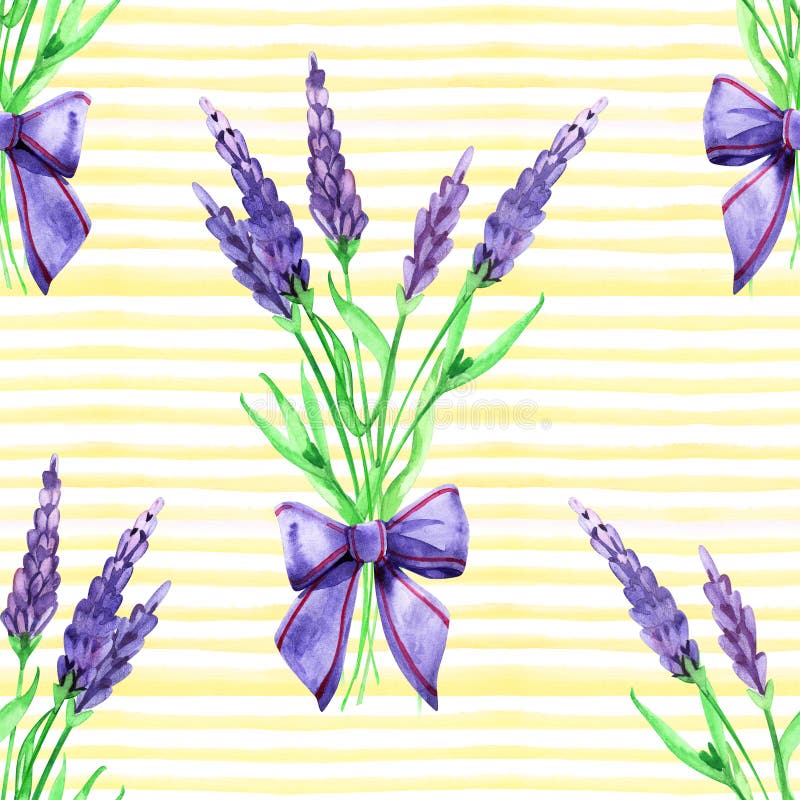 Lavanda Floral De Suaves Acuarelas Sin Fisuras Pintura Manual Color De Agua  Patrón Transparente Para Tejidos, Papel Y Otros Stock de ilustración -  Ilustración de ilustraciones, formado: 164197263