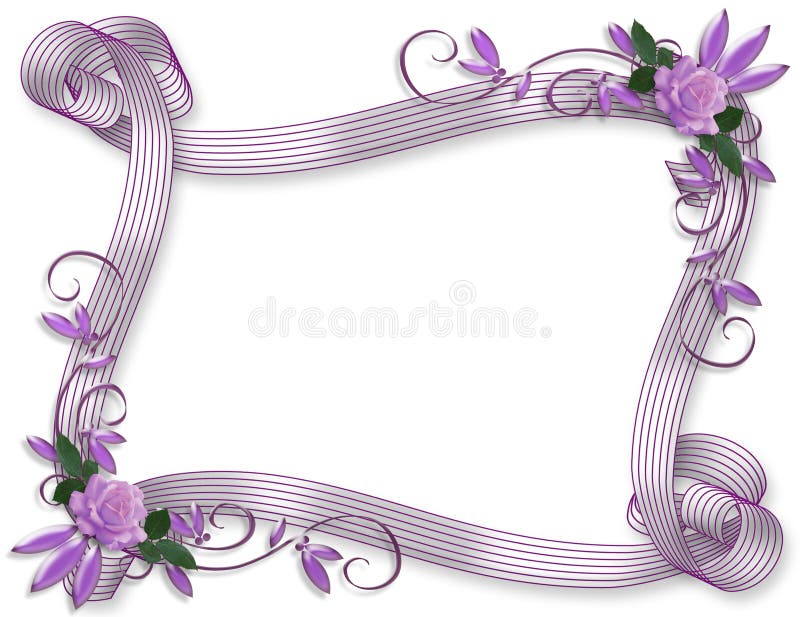 Lavande florale de cadre d'invitation de mariage illustration de vecteur Lavande florale de cadre d'invitation de mariage illustration de vecteur
