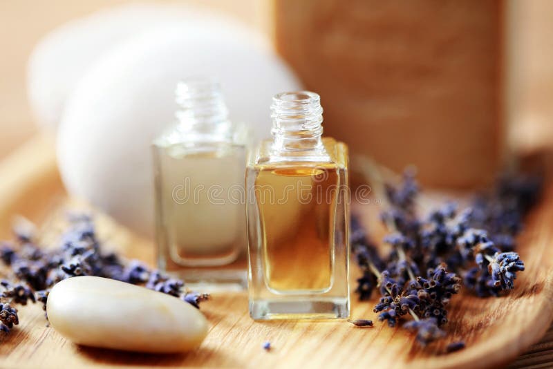 Lavender Aromatherapy Treatment Kit in a Spa Stock Photo Image of relaxation, items 19932698