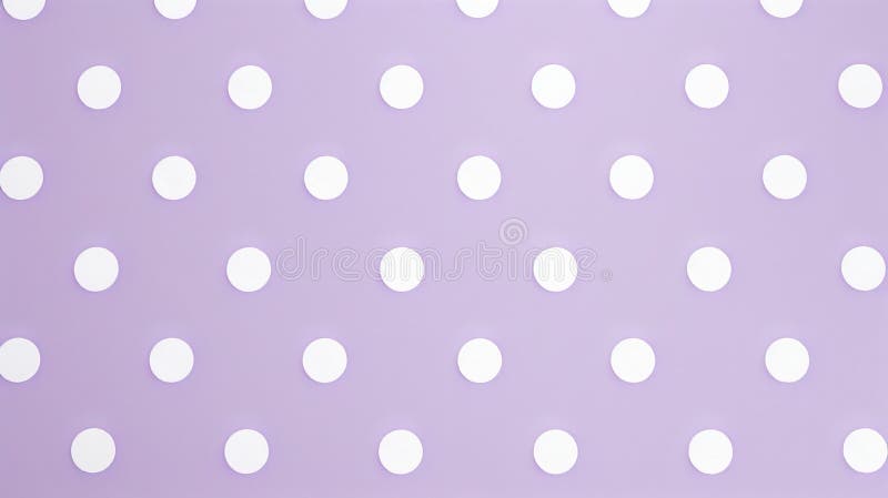 Un fundal lavandă cu un model de punct polka cu puncte mici albe, uniform distanțate între ele stock photos