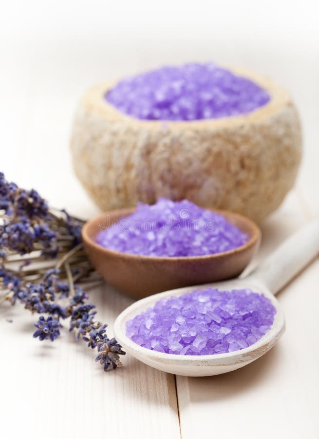 Spa lavender minerals stock photo. Image of soap, minerals 18255090