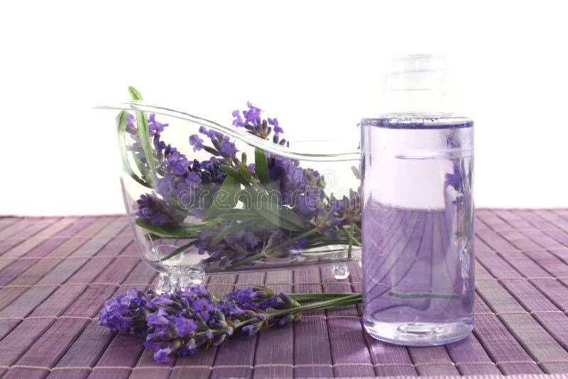 Lavender oil with bath