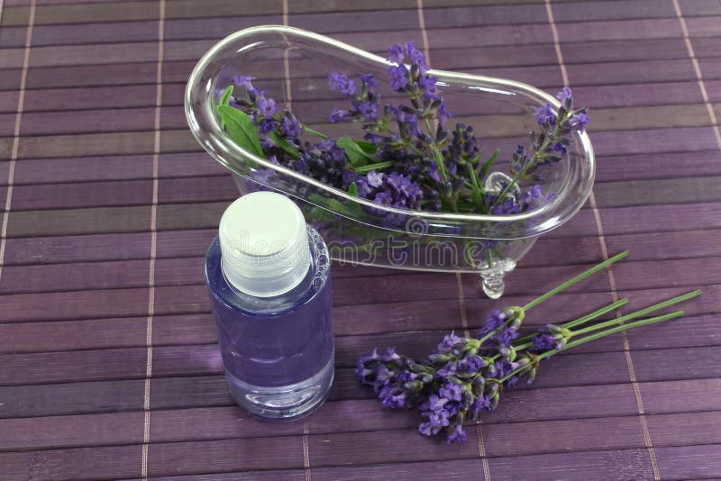 Lavender oil bath