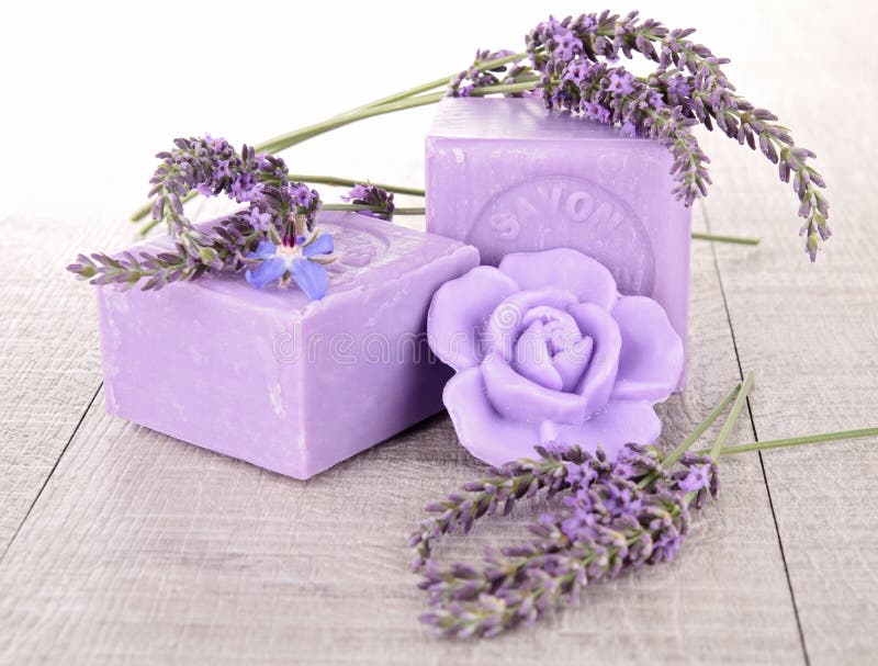 Lavender soap stock image. Image of bathroom, plant, decoration 25701501