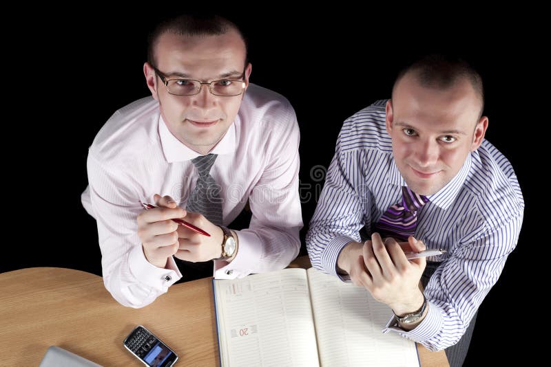 Lavoro di squadra in ufficio fotografia stock