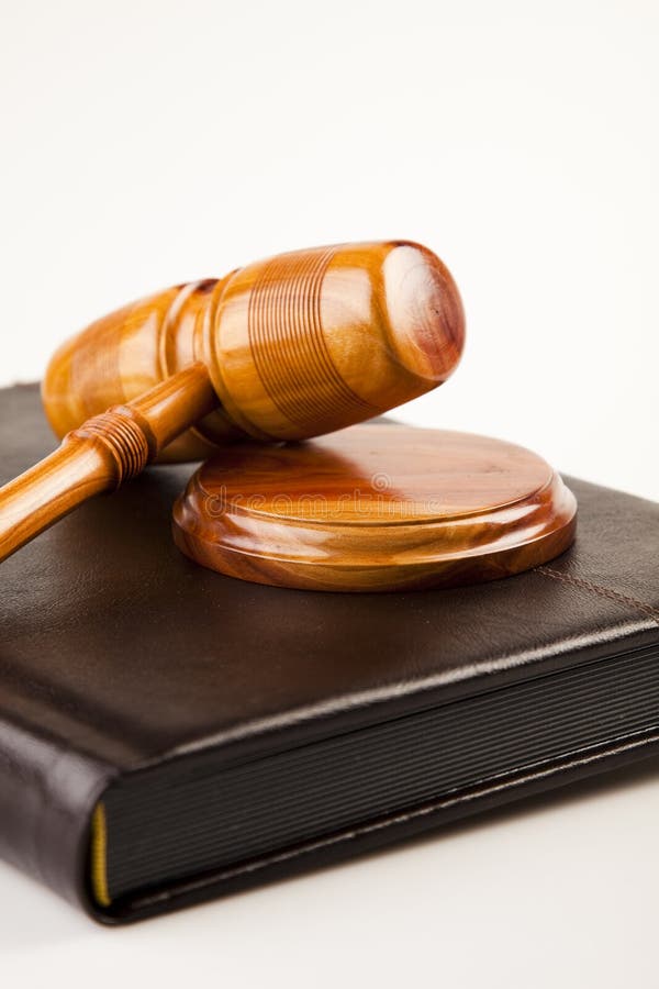 Court of Justice, Law and Rule Concept, Judge`s Gavel on the Table