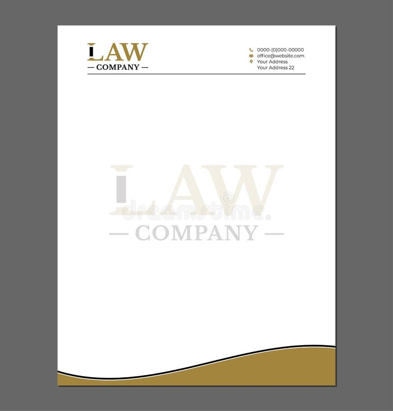 Advocate Letterhead Format In Word Free Download - Captions HD
