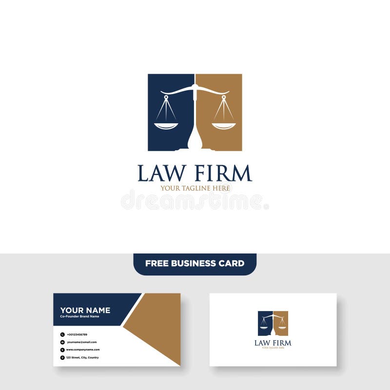 Law Firm Logo and Icon Design Template-vector Stock Vector ...