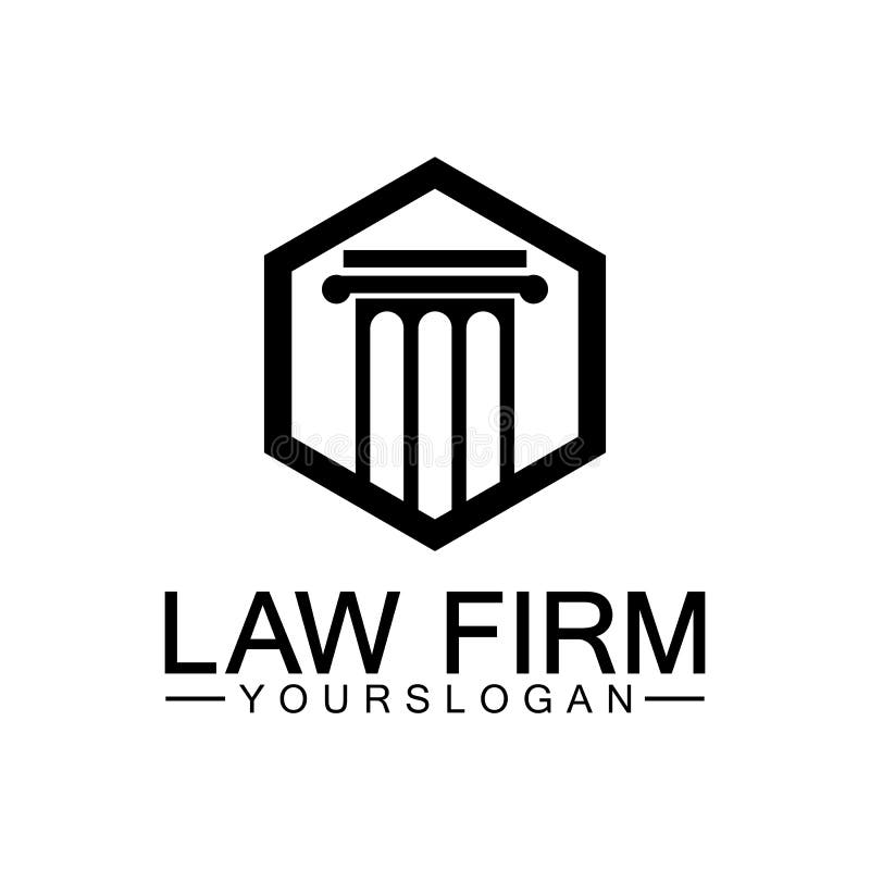 Law Firm Pillar Logo TemplateVector Stock Vector Illustration of