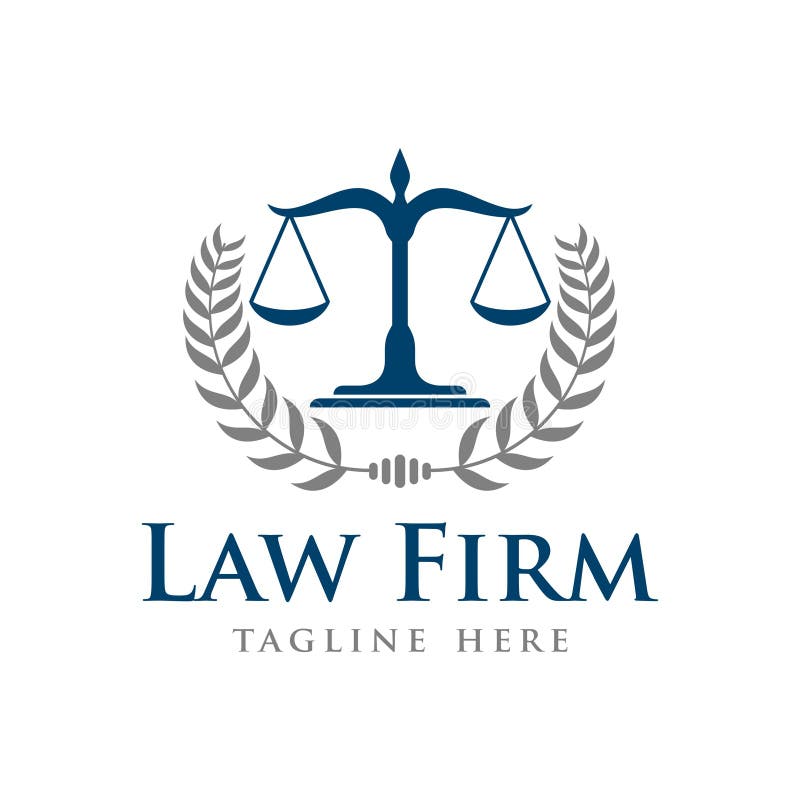 Law Firm Vector Template stock illustration. Illustration of legal