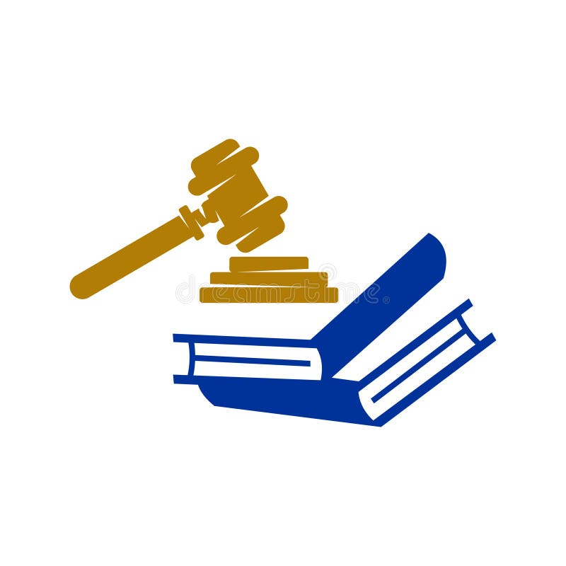 Law Justice Firm Book logo Design Vector icon template Isolated royalty free illustration