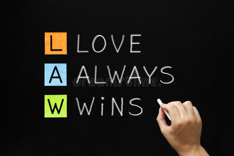 LAW - Love Always Wins stock photo LAW - Love Always Wins stock photo