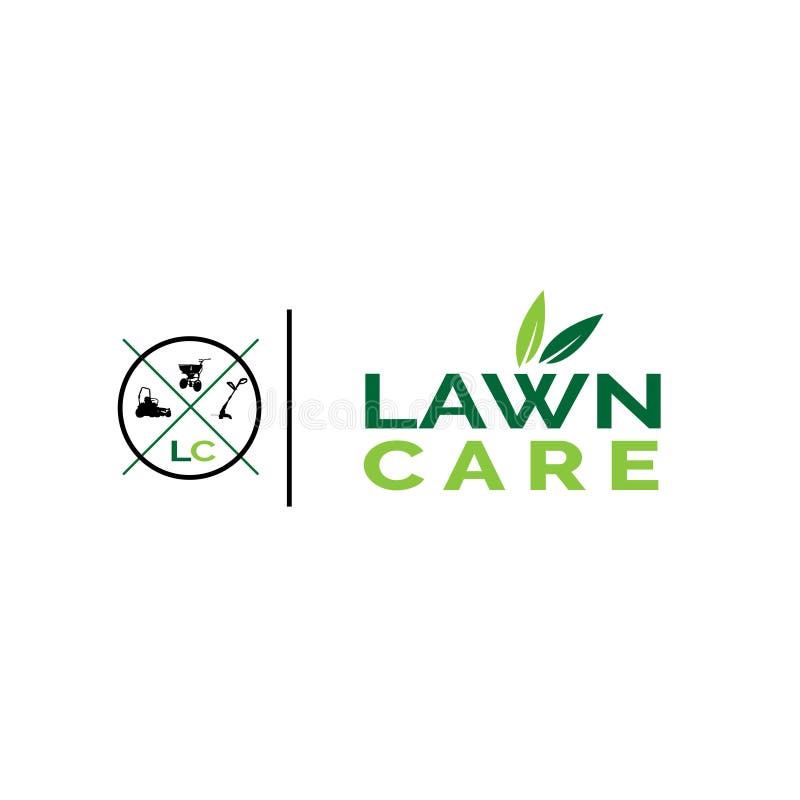 Illustration, vector, graphic, design of lawn care logo