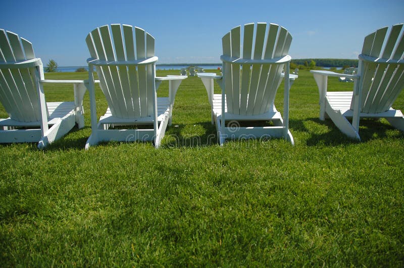 Two lawn chairs stock photo. Image of cottage, house, flowers 953004