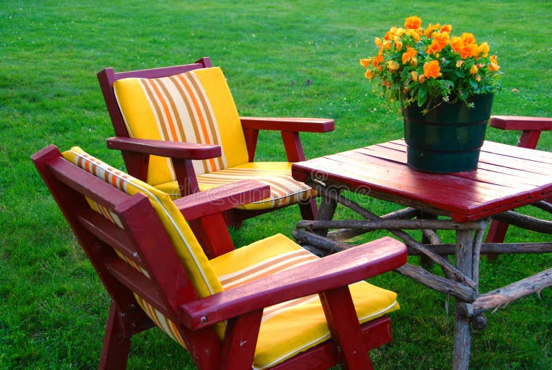 Lawn Furniture stock photos