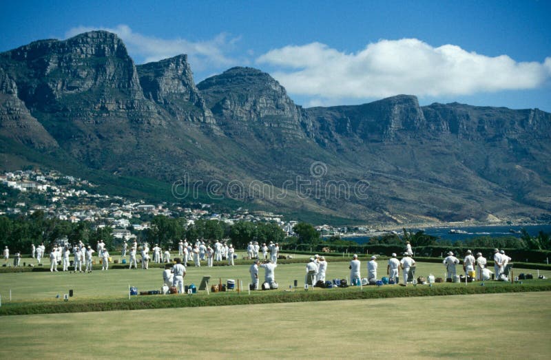 Lawn Game in Session, Cape Town, South Africa Editorial Photography