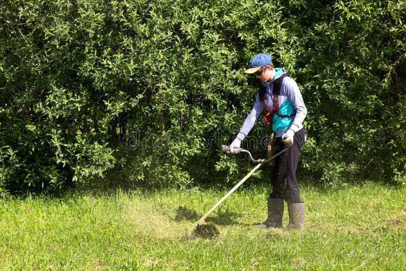 Lawn mower royalty free stock image