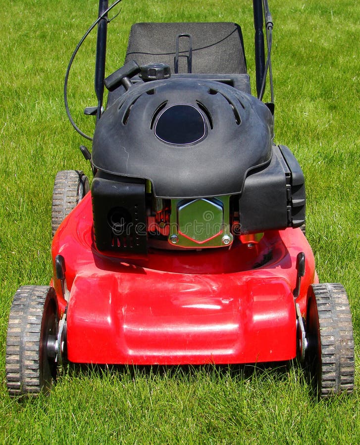 Green Push Lawn Mower Free Stock Photos & Pictures, Green Push Lawn