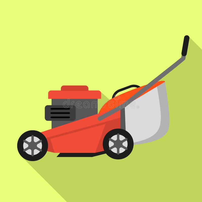 Lawnmower ikona, mieszkanie styl royalty ilustracja Lawnmower ikona, mieszkanie styl royalty ilustracja