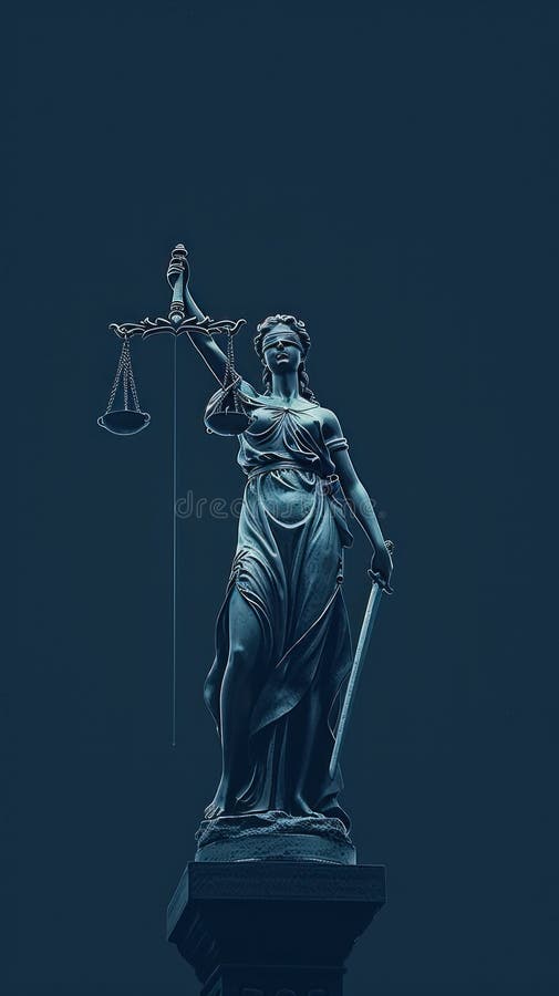 Lawyer conceptual image, minimalist, beautiful royalty free illustration