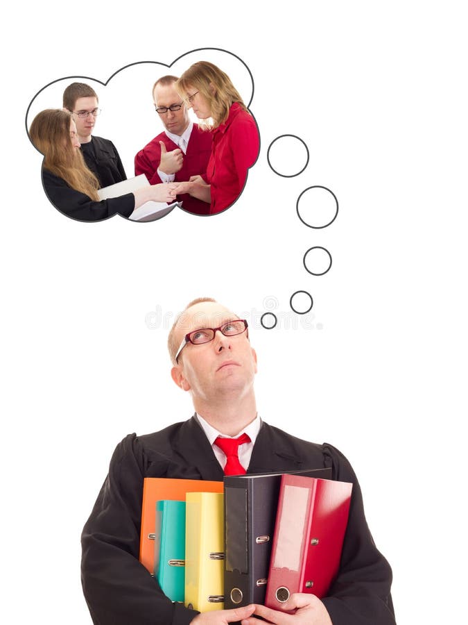 Lawyer with a Lot of Work is Dreaming Stock Photo Image of lawyer