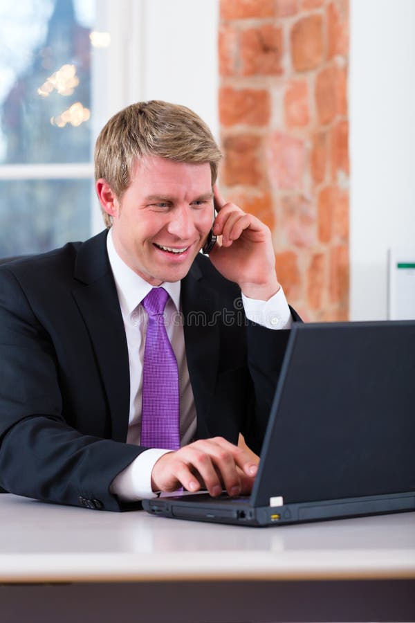 Lawyer in Office Sitting on the Computer Stock Photo Image of