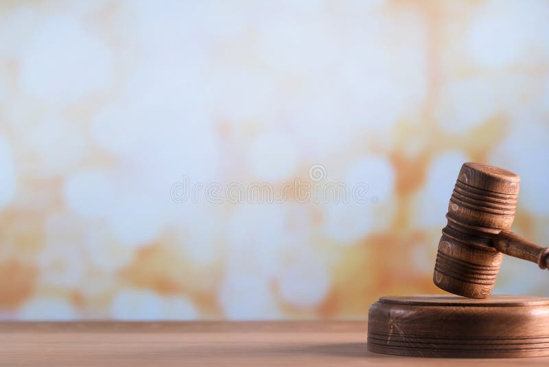 Lawyers Office. Wooden Gavel on Wooden Table Stock Image - Image of judge,  control: 158764947