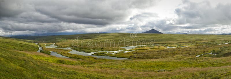 Laxa river panorama