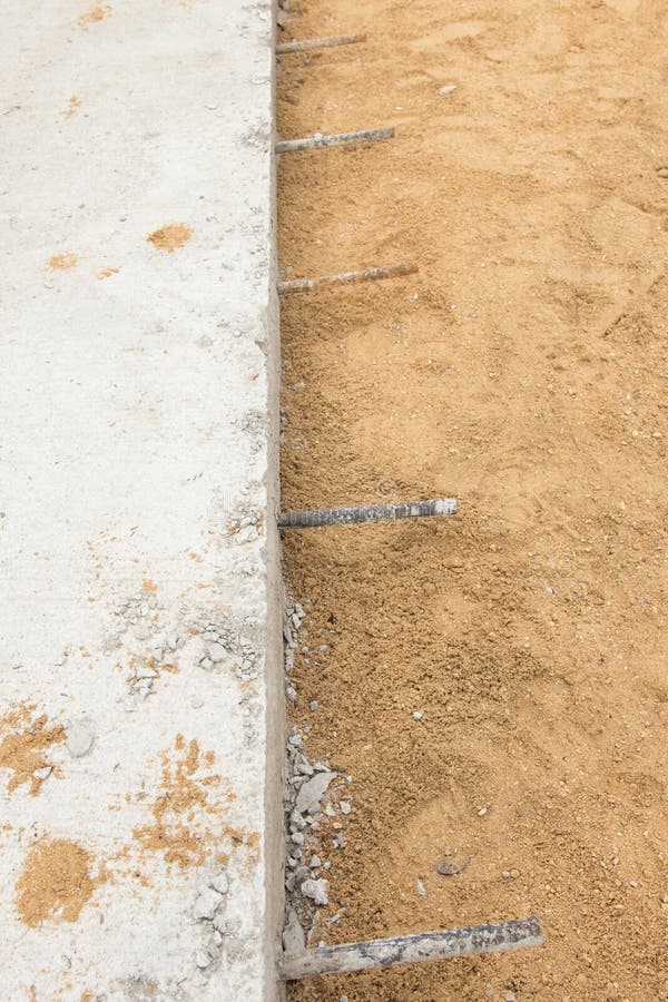 Layer of Cement Concrete Road Stock Image Image of structure, work