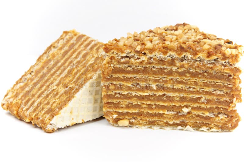 Layered caramel cake