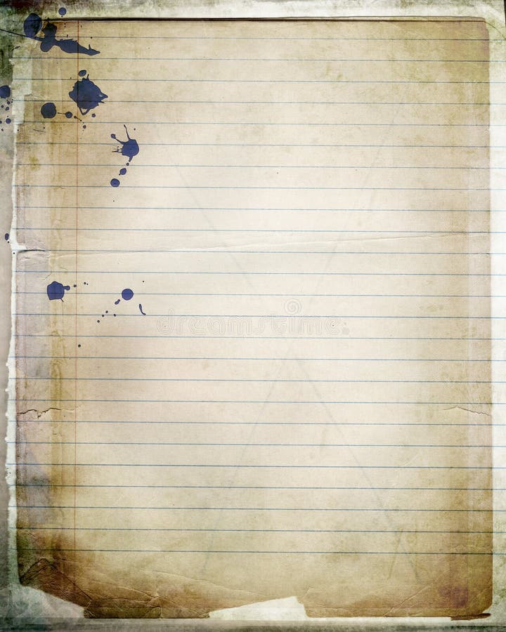 Layered notebook paper