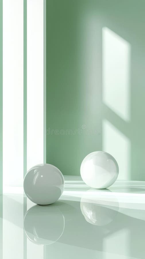 Layers of abstract geometric shapes in pastel hues are illuminated by soft studio lighting that creates gentle shadows. royalty free stock photos