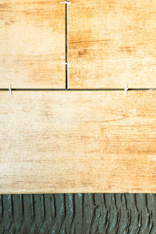 Special Cement Grout for Laying Ceramic Tiles. Selective Focus Stock