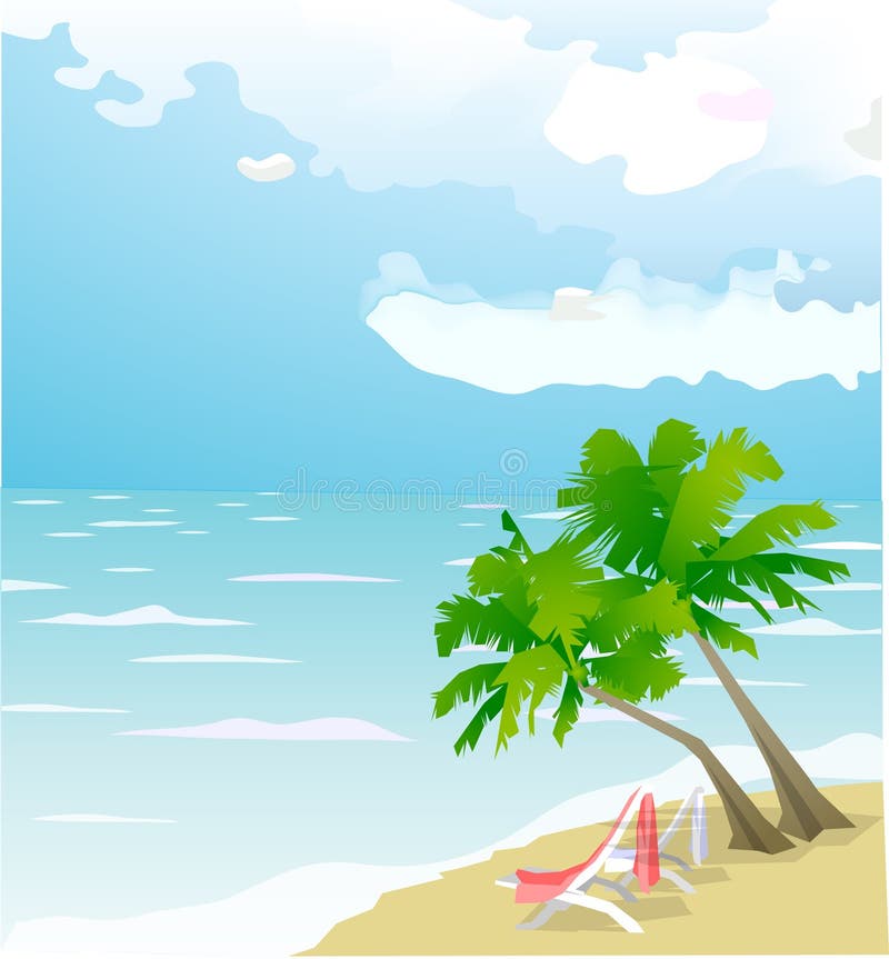 Lazer no mar ilustração do vetor