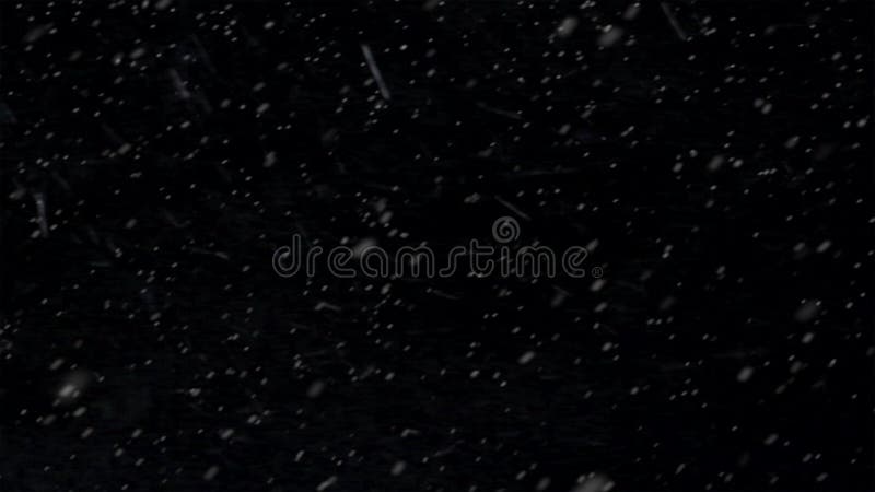 Lazo animado de la ventisca de la nieve de las partículas de la nieve