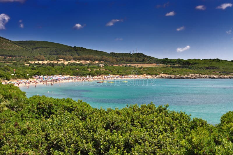 Lazzaretto beach at Alghero, Sardinia, Italy