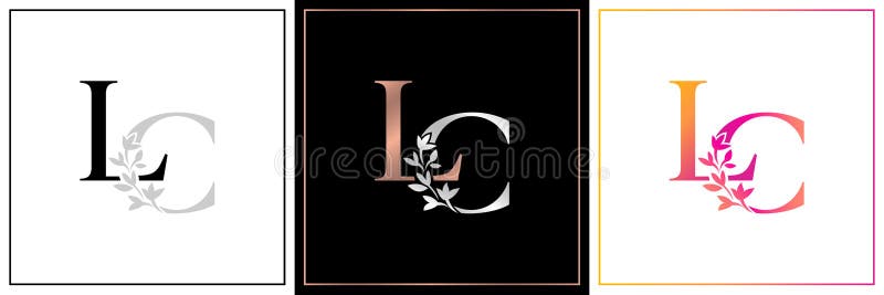 LC Monogram, LC Initial Wedding , LC Logo Company, LC Icon Business