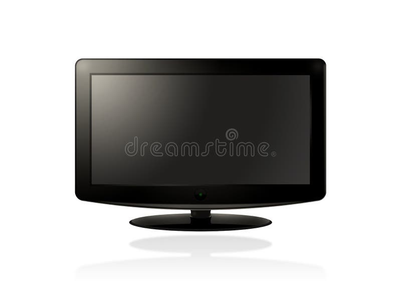 Lcd screen monitor tv Royalty Free Vector Image, lcd screen