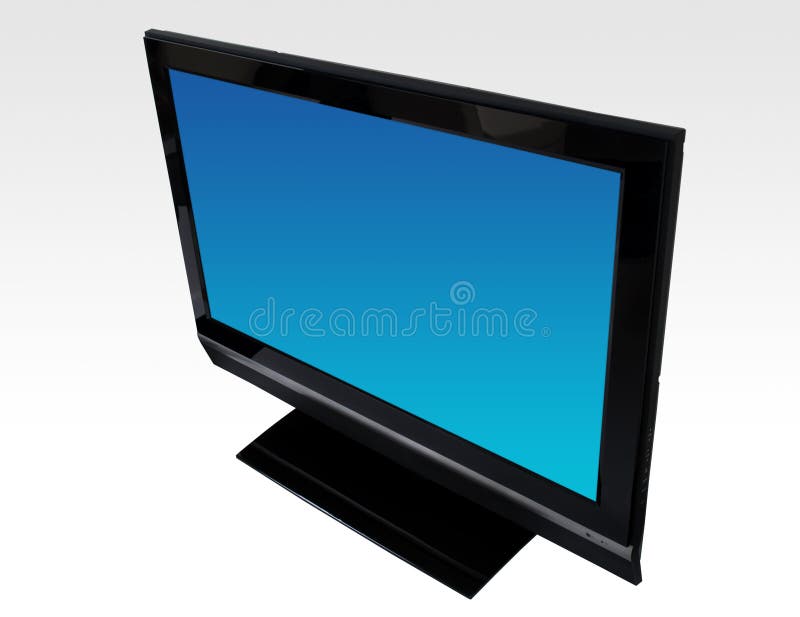 LCD television stock photo. Image of flat, interior, slim 1804892