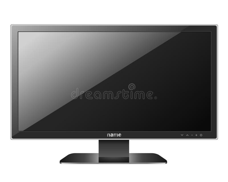 Vector: liquid crystal display, LCD TV. Lcd tv vector vectors